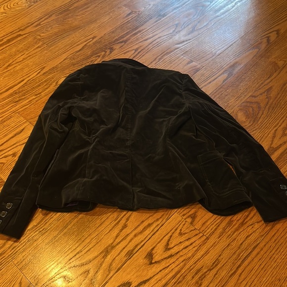Gap Woman’s Black Velvet Blazer Jacket Size 0 - Picture 5 of 7